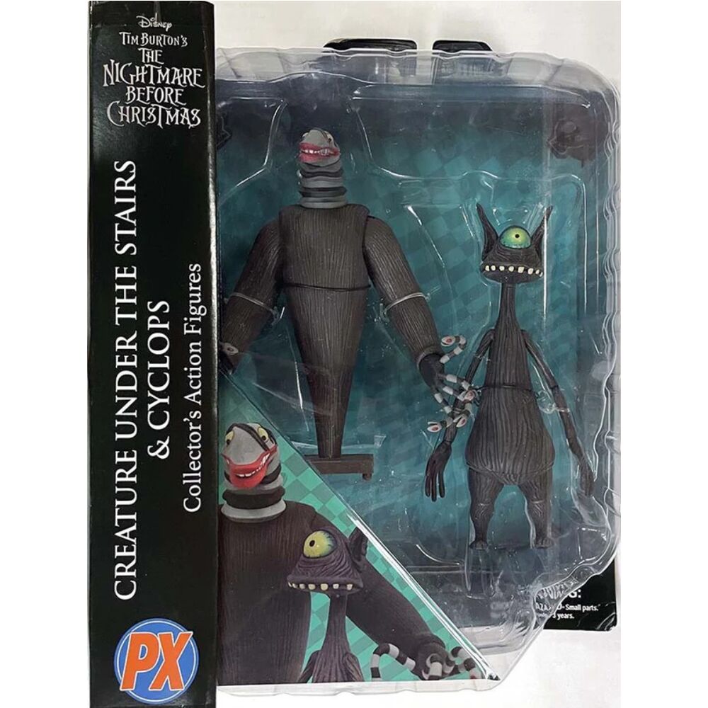 Nightmare Before Christmas Creature under the Stairs And Cyclops pack figure 18cm