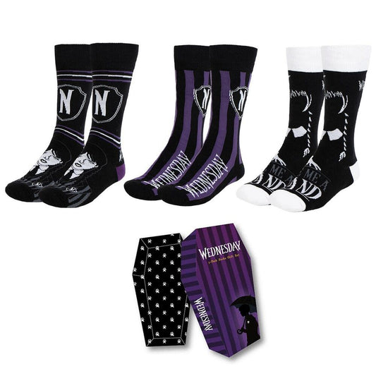 Wednesday pack 3 adult socks