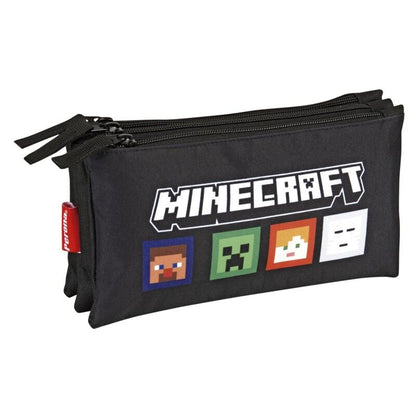 Minecraft triple pencil case