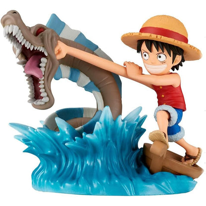 One Piece Log Stories Monkey D Luffy mot Lokala Havfigurer - 7cm