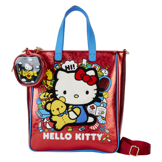 Loungefly Hello Kitty 50-årsjubileum Tote-väska med Myntväska