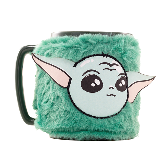 Star Wars Mandalorian Grogu Mug with teddy bear cover 440ml