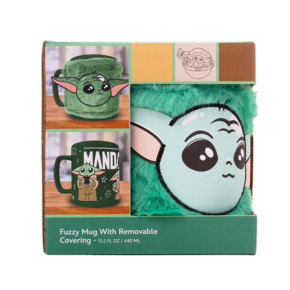 Star Wars Mandalorian Grogu Mug med Teddy Bear Lock 440ml