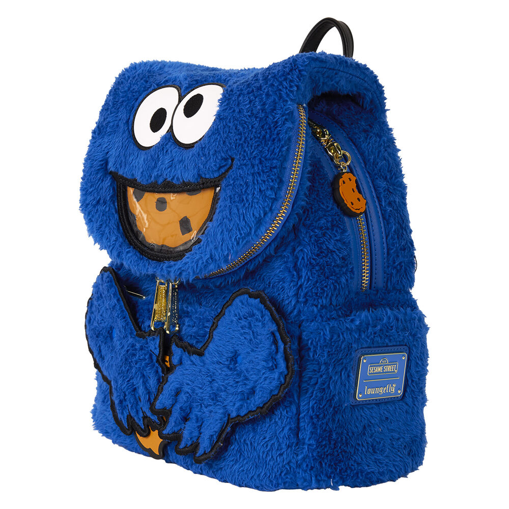 Loungefly Sesame Street Cookie Monster Plush Ryggsäck & Väska