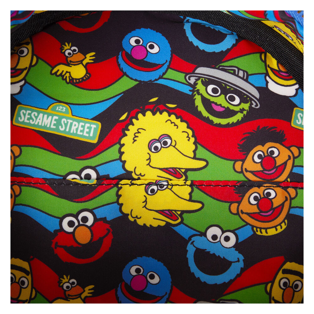 Loungefly Sesame Street Cookie Monster Plush Ryggsäck & Väska
