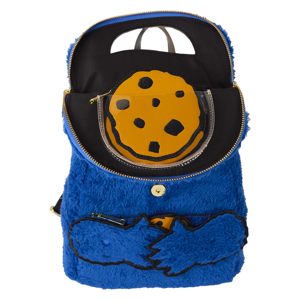 Loungefly Sesame Street Cookie Monster Plush Ryggsäck & Väska