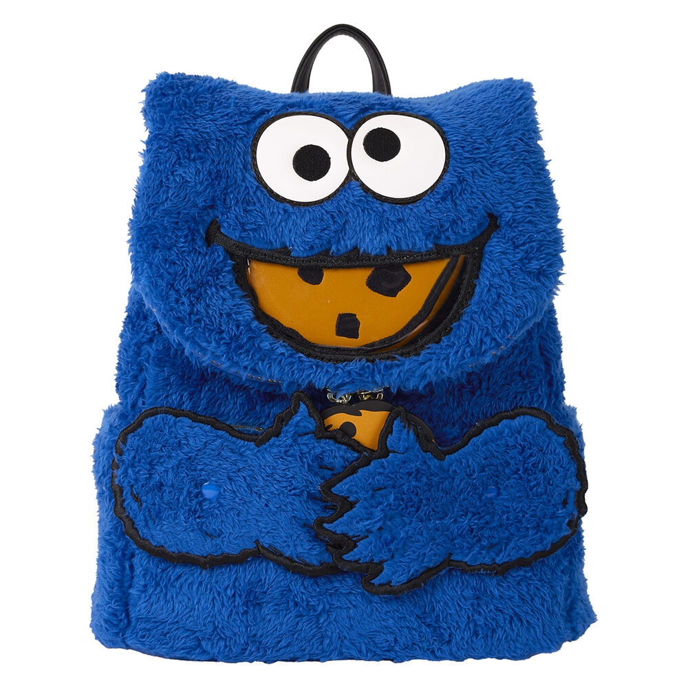 Loungefly Sesame Street Cookie Monster Plush Ryggsäck & Väska