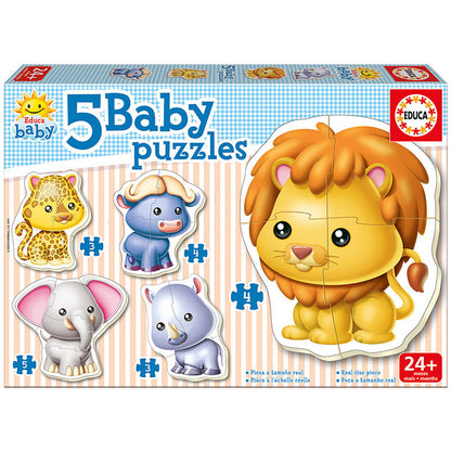 Wild Animals puzzle 2-5pcs