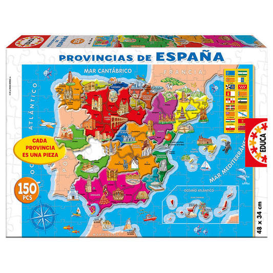 Spanish Provinces of Spain puzzle 150pcs