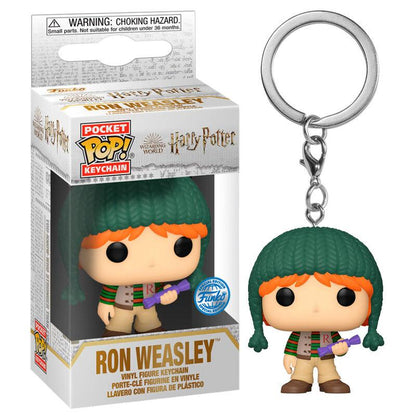 Pocket POP Nyckelring Harry Potter Holiday Ron Exclusive