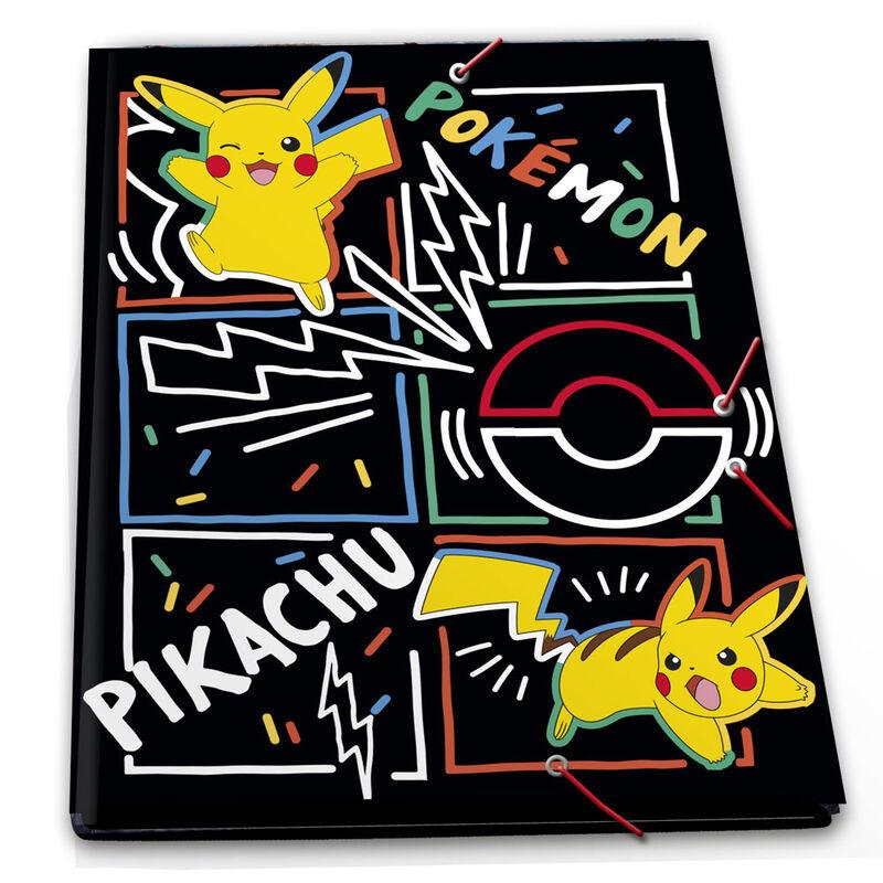 Pokemon Pikachu A4 Mapp med band