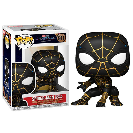 POP Figur Marvel Spiderman No Way Home Spiderman Black & Gold Suit