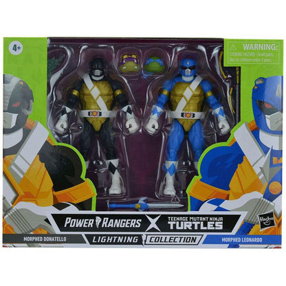 Power Rangers Ninja turtles Donatello + Leonardo pack Figur 15cm